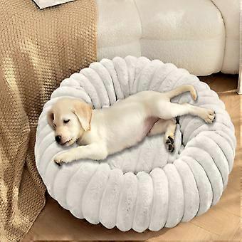 Small Dog Bed, Dog Beds for Small Dogs with Corduroy Fleece & Anti Slip Bottom, Round Washable Furry Puppy Beds, Cat Beds for Indoor Cats, 16"/20"