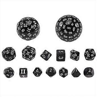 15Pieces Complete Polyhedral DND Dice Set D3-D100 Spherical Dice Set,100 Sides Dice Set for Role Pla