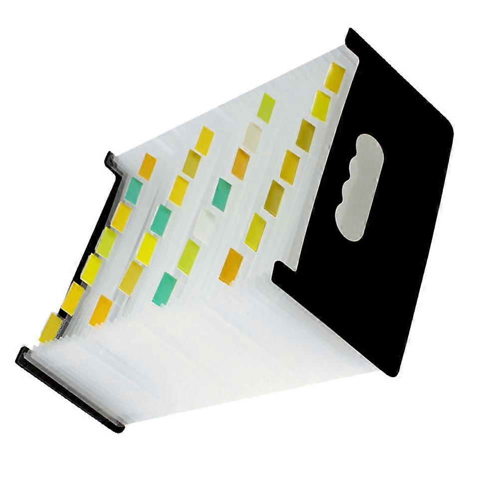 Expanding Document Folder Portable Document Organize Accordion File Bag (A6)