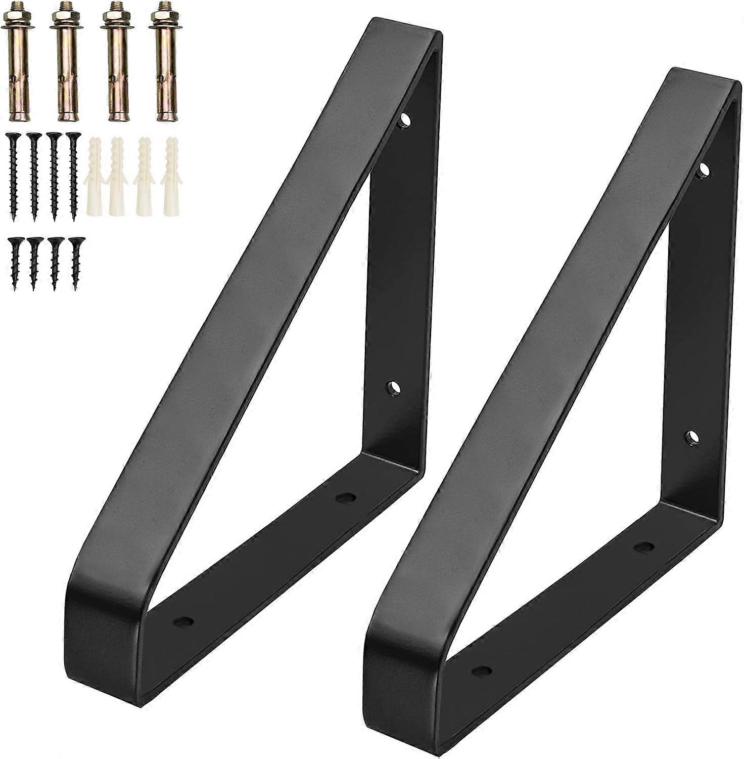 Rustic Floating Shelf Brackets Strong Durable Steel