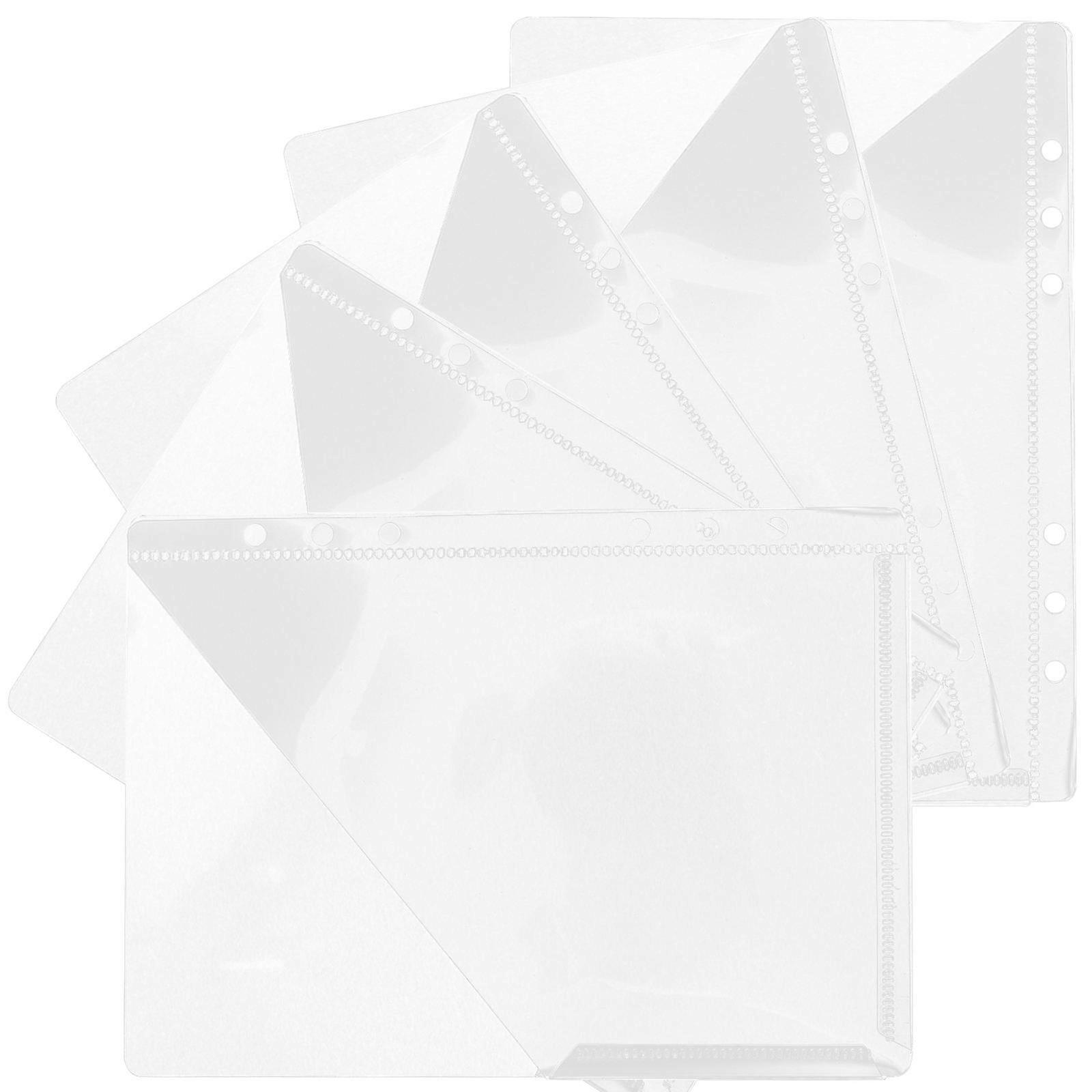 PP Transparent Document Folder for Home Practical File Protectors 5Pcs