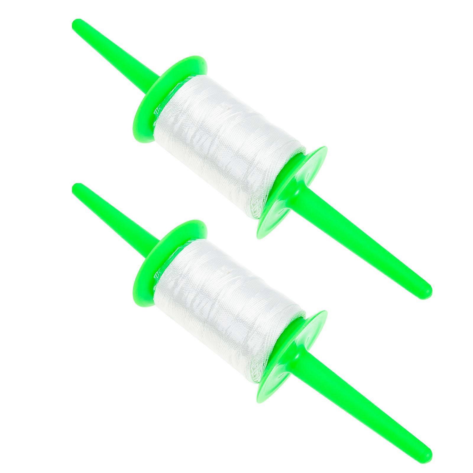 Kite Spool with String 2Pcs Outdoor Kite Flying Tool Accessory
