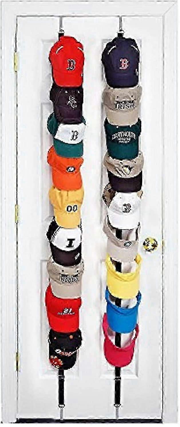 Door & Wall Mounted Hat Rack Baseball Cap Holder Organizer,2 Pack