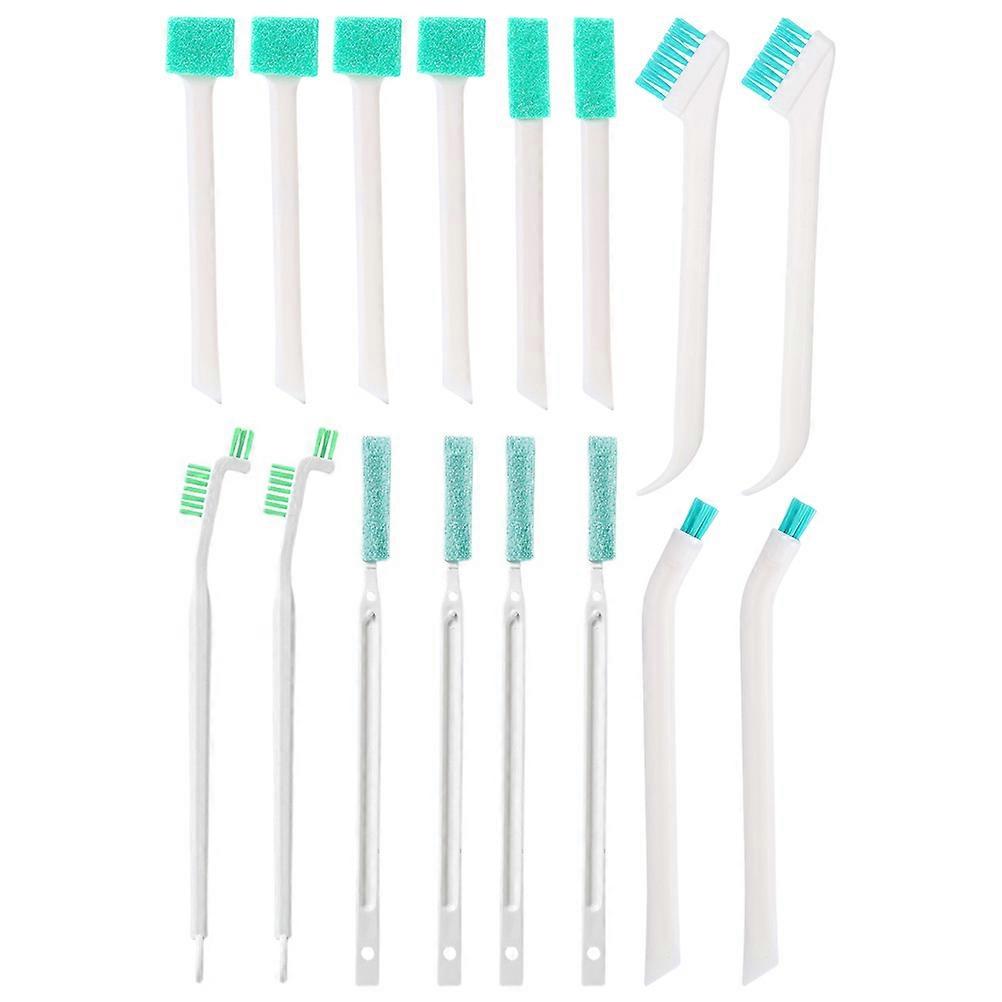 Bottle Brush Set for Cleaning 16Pcs Multi-Functional Tiny Blue Bottle Cleaning Brushes