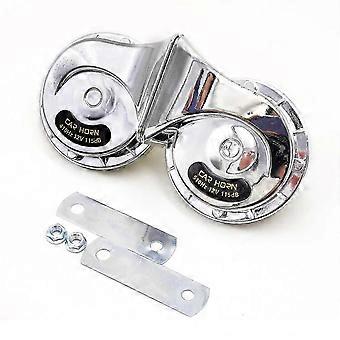 12V 2Pcs Aria Forte Elettrico Lumaca Corno Dual Tone Lumaca Corno Adatto Per Moto Auto Piccolo Yact