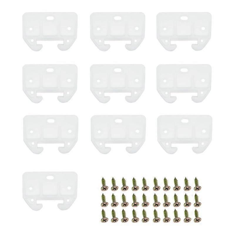 20lots Drawer Slides Replacement Set Plastic Component Simple Install for Home Improvement Hardware