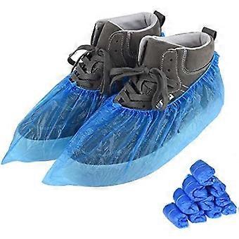 100 PCS50 PairsShoe Covers Disposable, Green Convenience, Recyclable, Boot Cover, Waterproof, Non slip, Dust proof, One Size Fit All, Durable CPE Mate