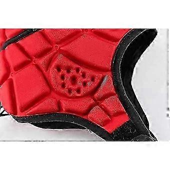Junior Rugby Headguard, Padded Scrum Cap for Boys' Head Protection (Red, M)