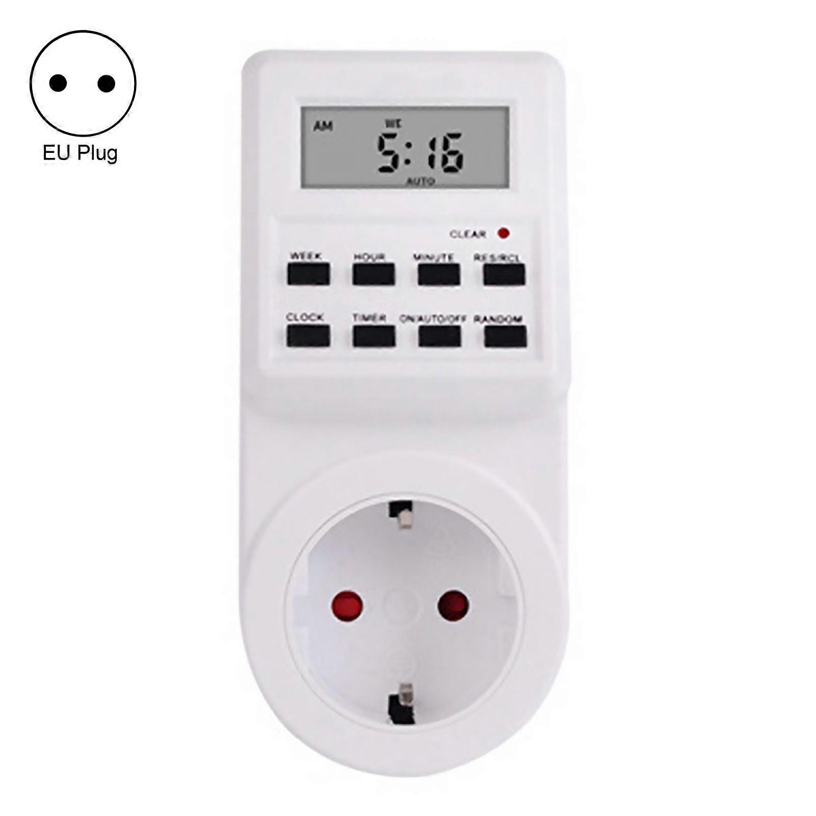 TM516 Weekly Cycle Programmable Timer Switch Wall Plug-in Digital Display Timer Outlet Socket for Home JIKAIX