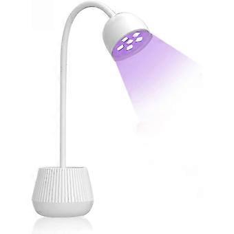 Mini Nail Lamp UV/LED Nail Drying Lamp 8 Light Beads Fast Drying Rotatable Hea