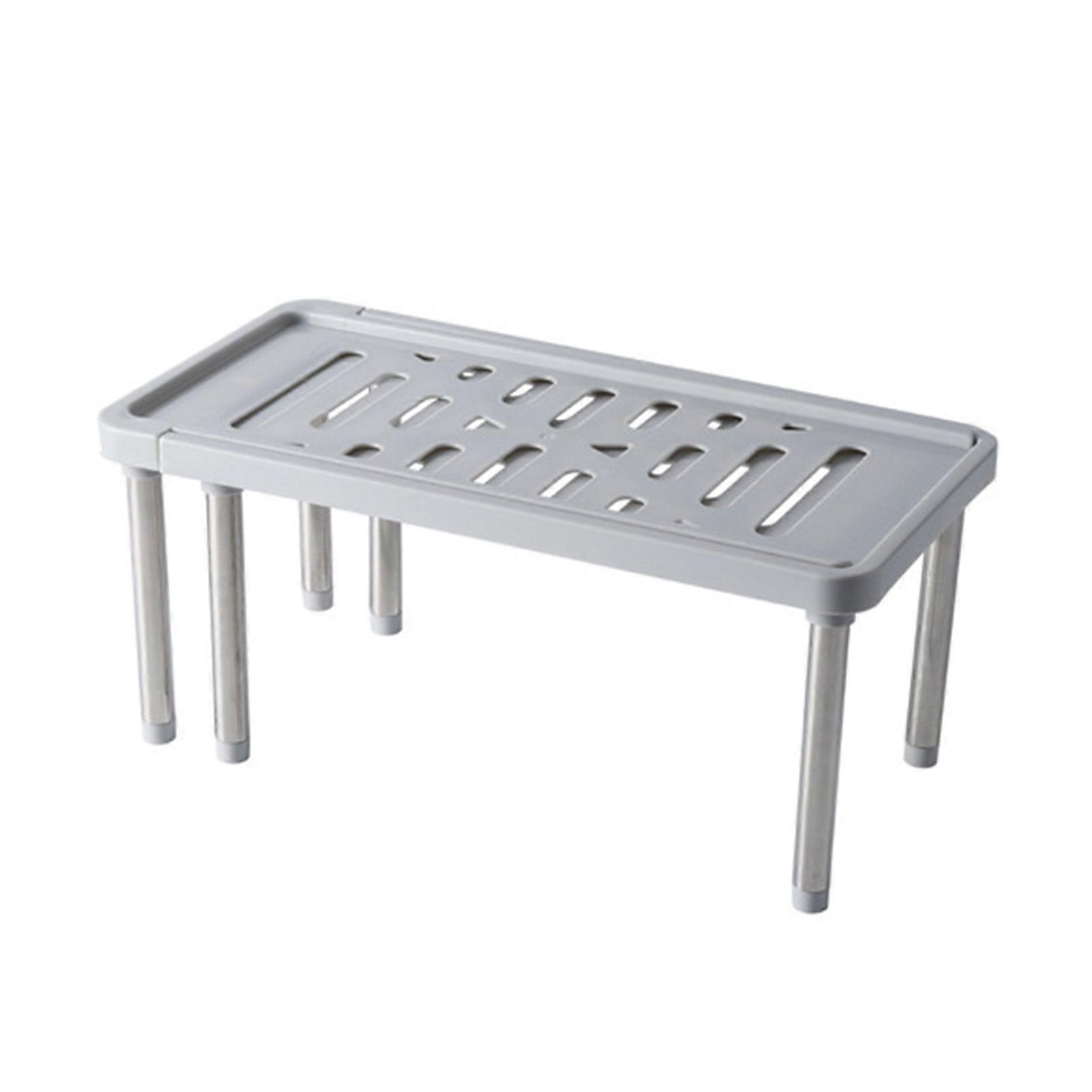 Cabinet Shelf Multifunctional Expandable PP Stackable Counter Storage Shelf for Kitchen