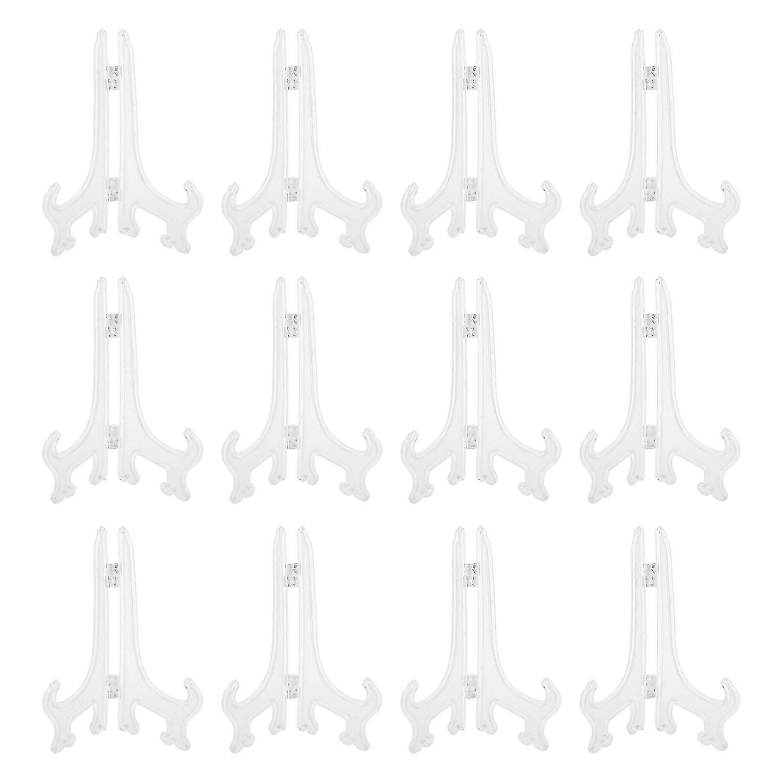12Pcs Foldable Plastic Display Stand for Small Items