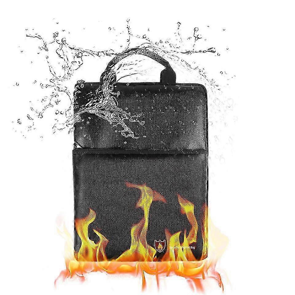 Water Resistant Document Storage Bag Pouch Protect Documents Fireproof Box Fireproof Document Bag