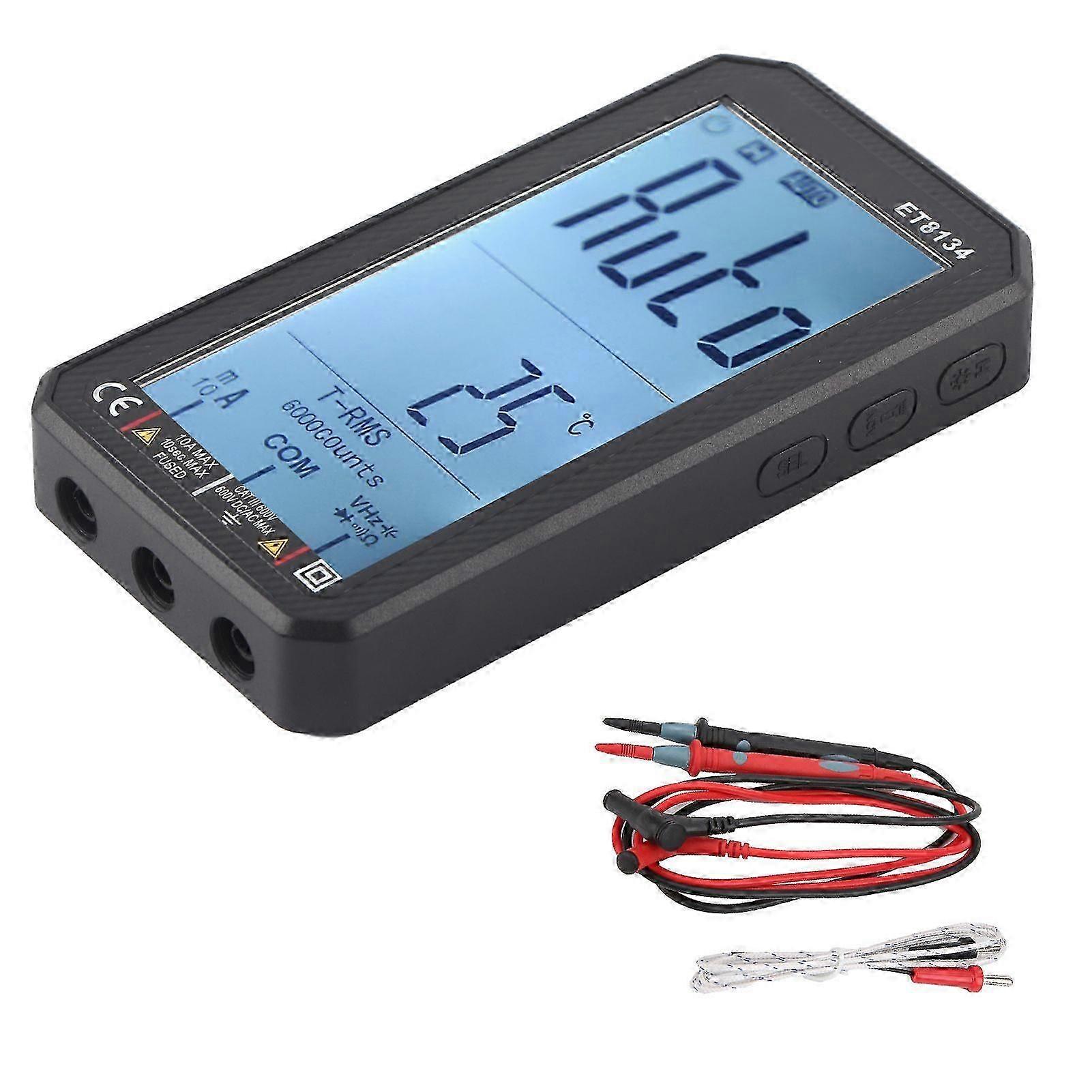 ET8134 Multi Function Multimeter LCD Automatic Multimeter with Alarm Function 10A 600V,L