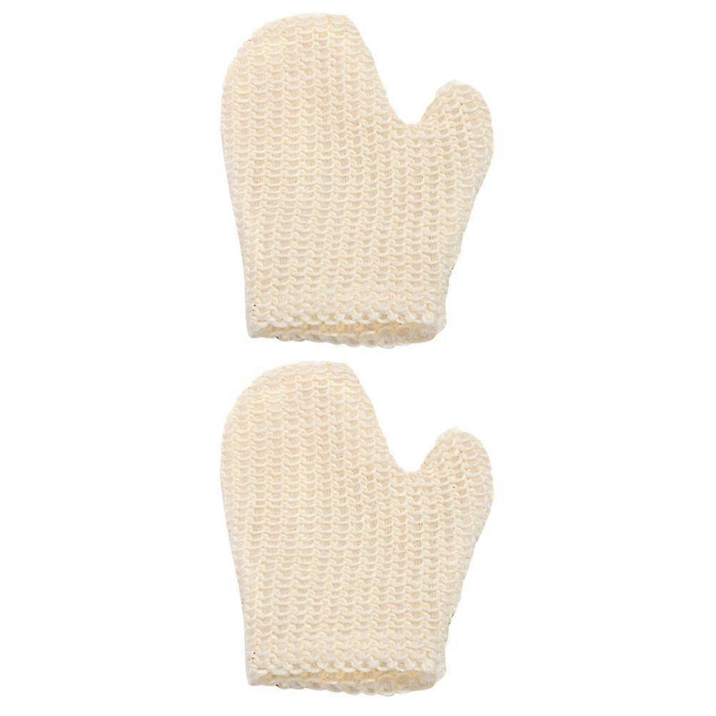 2Pcs Practical Exfoliating Bath Gloves Simple Rubbing Bath Gloves compatible with Shower