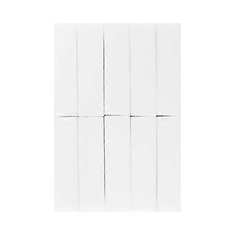 10pcs Four Sided Nail Buffer File Polishing Block Nail Grinding Sanding Sponge Tools Nail Grinding Block for Nail Salon (White)