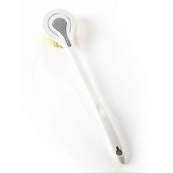 brosse de bain brosse de douche avec long manche en plastique, brosse arrière frottant la boue sans demander serviette de massage du corps