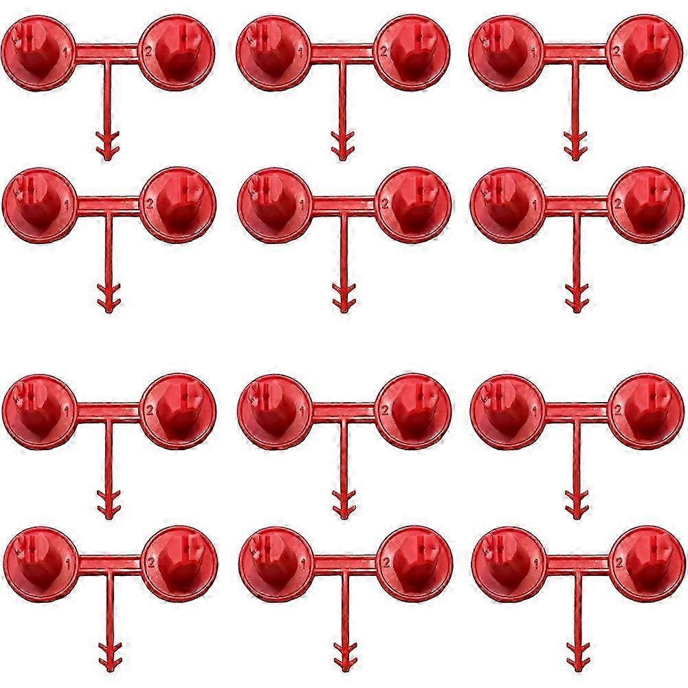 12pcs Red Nozzle compatible with Foaming Agent, Coverage compatible with Vertical & Ceiling Coverage