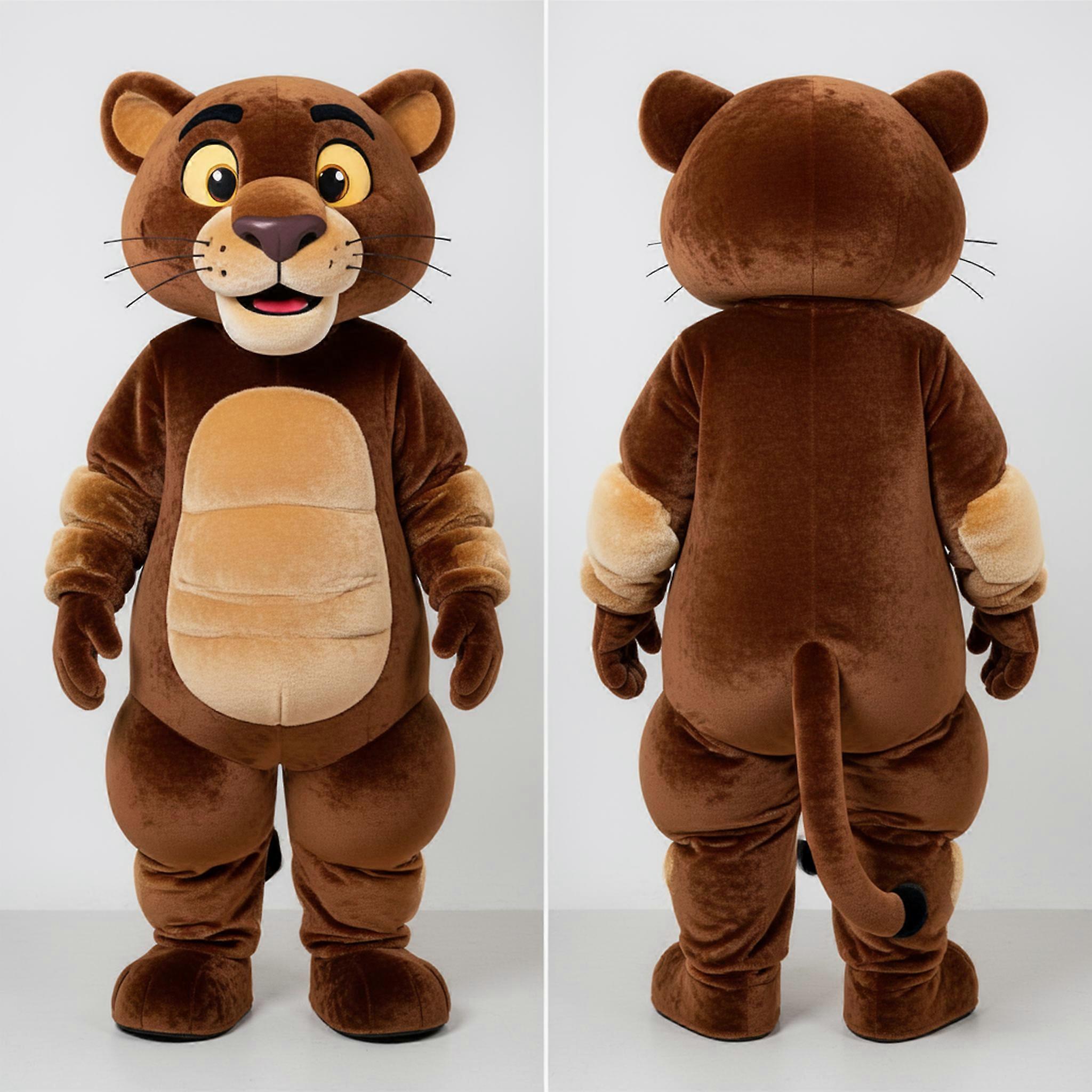 MASTICOT Ebony Sleek Panther Mascot