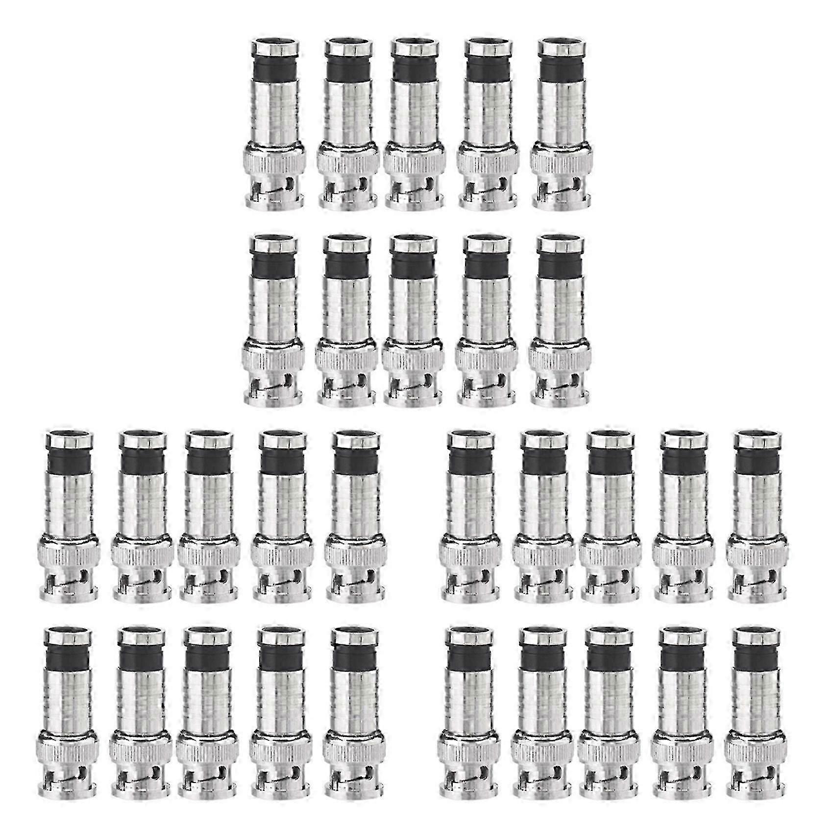 BNC Compression Connectors for RG59 Cable CCTV Cameras-JJ