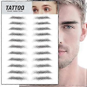 Sobrancelha 4d semelhante ao cabelo, adesivo de tatuagem, sobrancelhas falsas, maquiagem impermeável