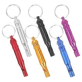 Sports Whistle Aluminum Alloy Emergency Survival Whistles 6Pcs for Gift