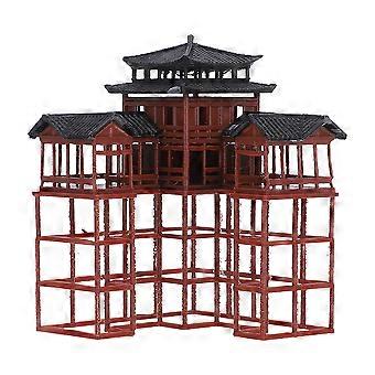 Ancient Architecture Model Miniature Pavilion Decoration for Aquarium and Terrarium