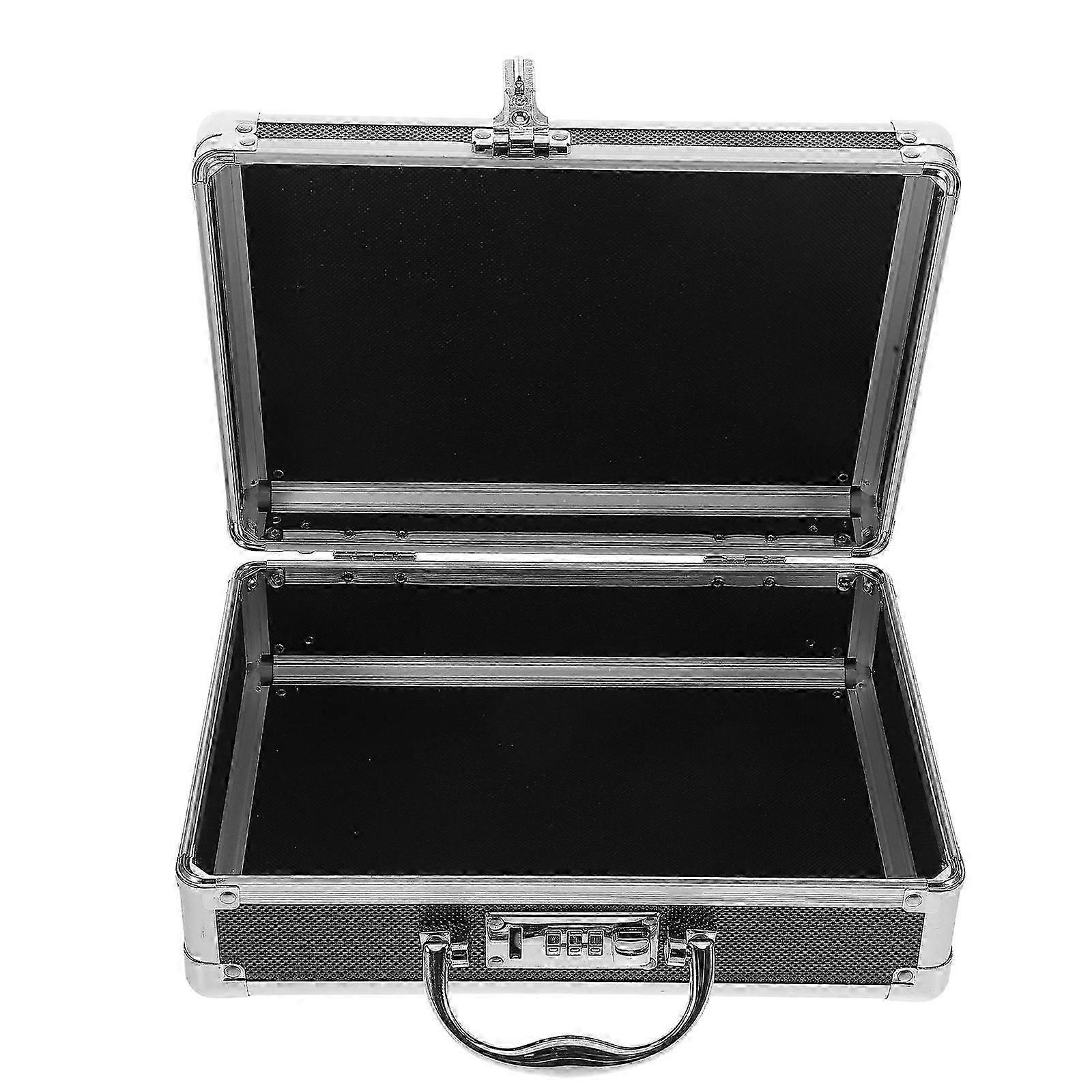 Rectangular Aluminum Alloy Tool Box Organizer With Coded Lock For Home Use Multi-Functional 1Pack