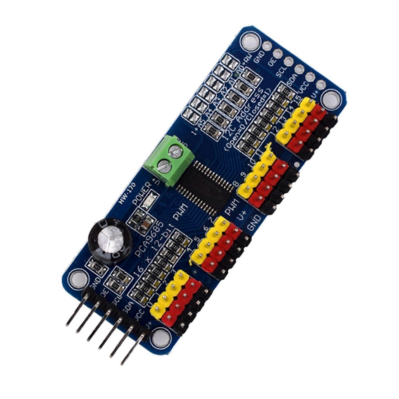 2X (170)16Ch PWM/Servo/Servo Driver Board Controller IIC PCA9685
