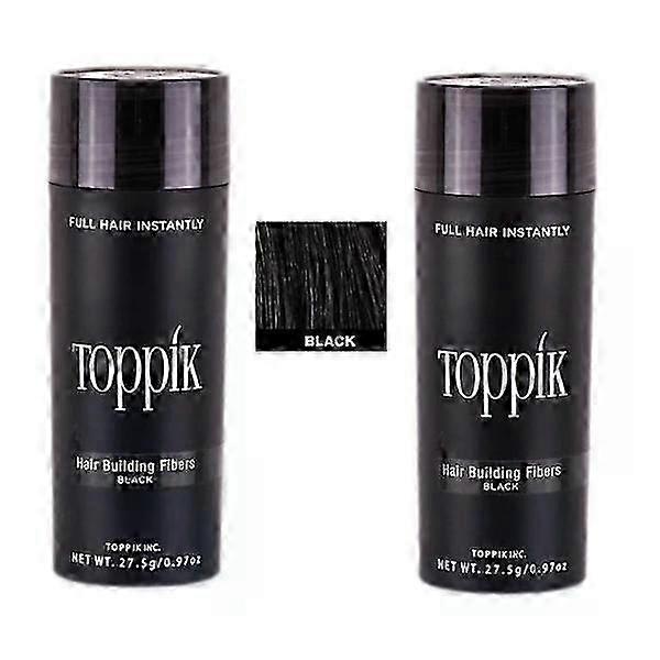 2x Toppik Stor - 27,5g - Sort - Sort