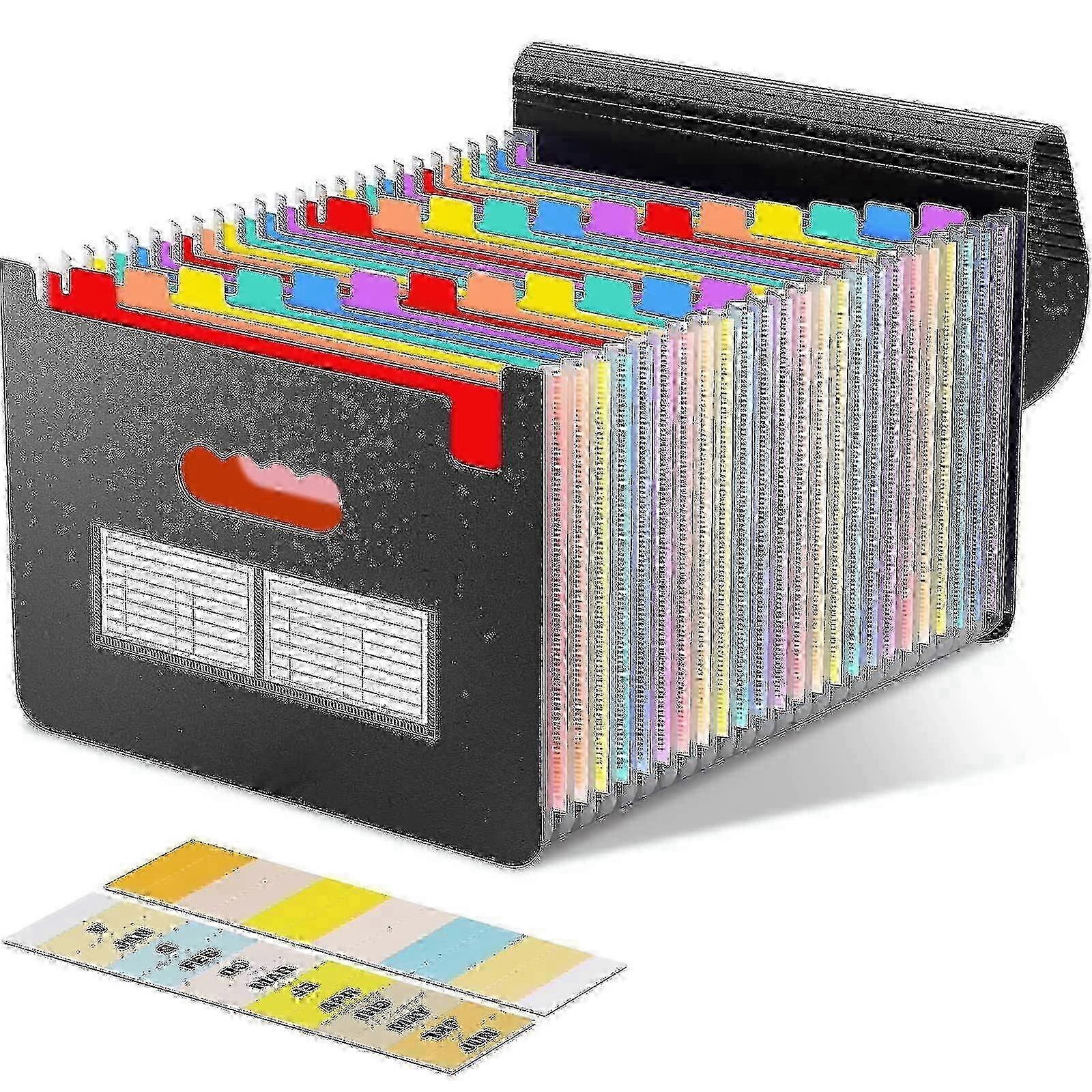 24 Compartment A4 Folding File Organizer