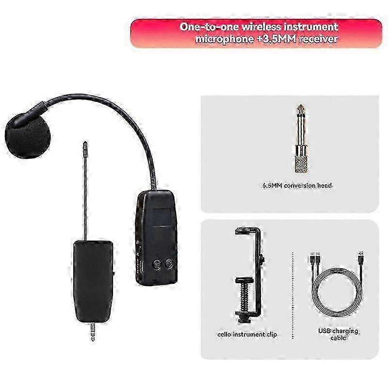 Long-Clip Violin Wireless Mic