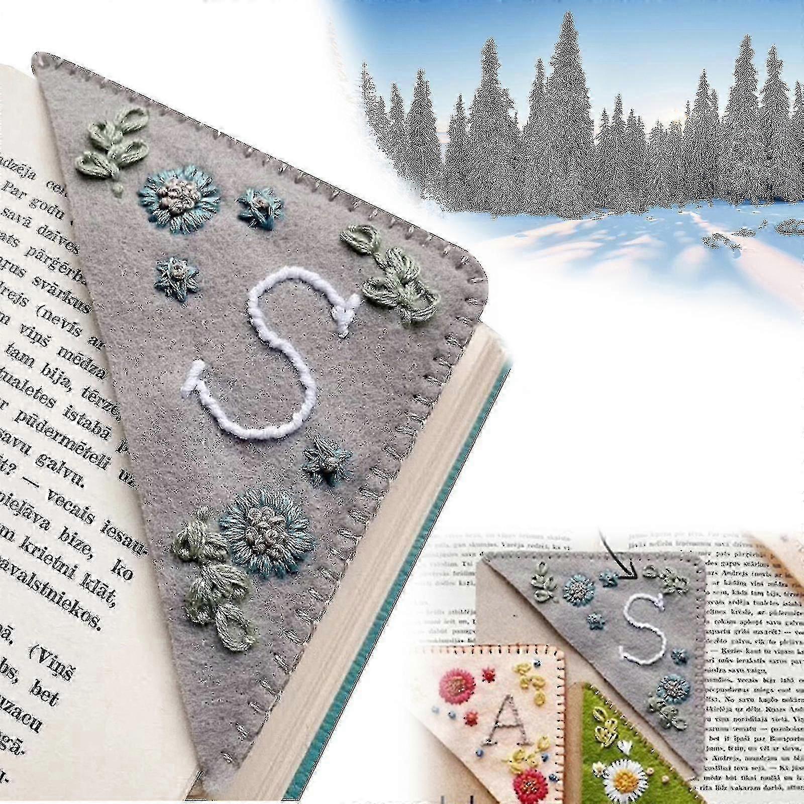 Handmade Page Corner Bookmark Unique Felt Triangle Design