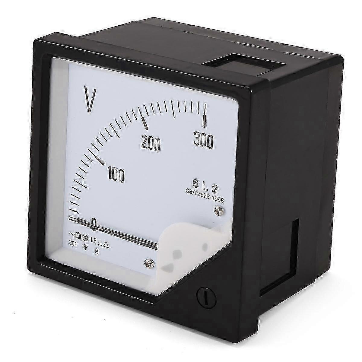 6L2 Voltmeter AC 300V Pointer Type Voltage Meter Mechanical Header300V Edition 0126