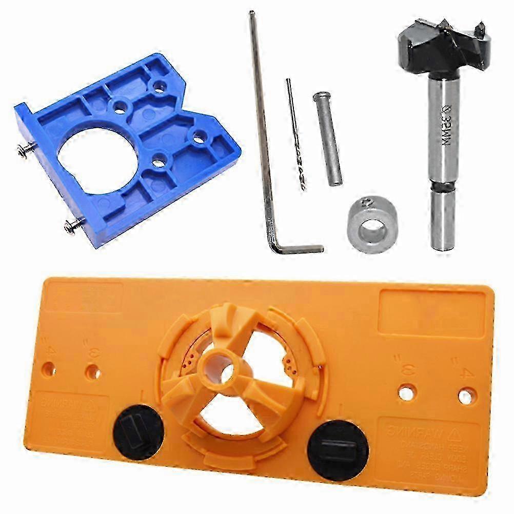Hinge Drilling Template 1 Set Drilling Guide Device High Efficiency Practical compatible with Woodworkers