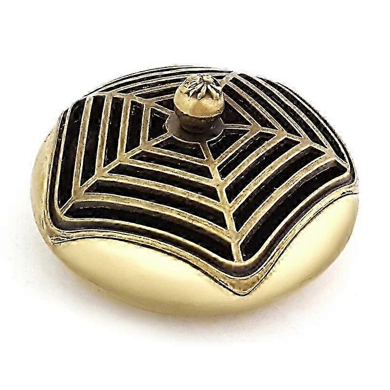 Zen Copper Incense Burner Spider Web Design