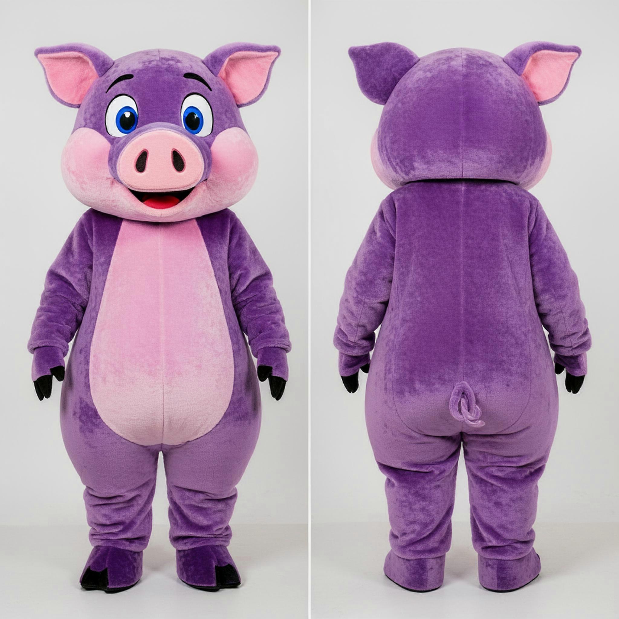 MASTICOT Purple Plush Sow Mascot