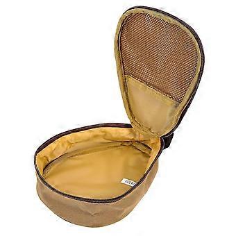 Camping Cutlery Bag Waterproof Oxford Cloth Lightweight Portable Hanging Storage Khaki 20x16x5.5cm 1 Piece