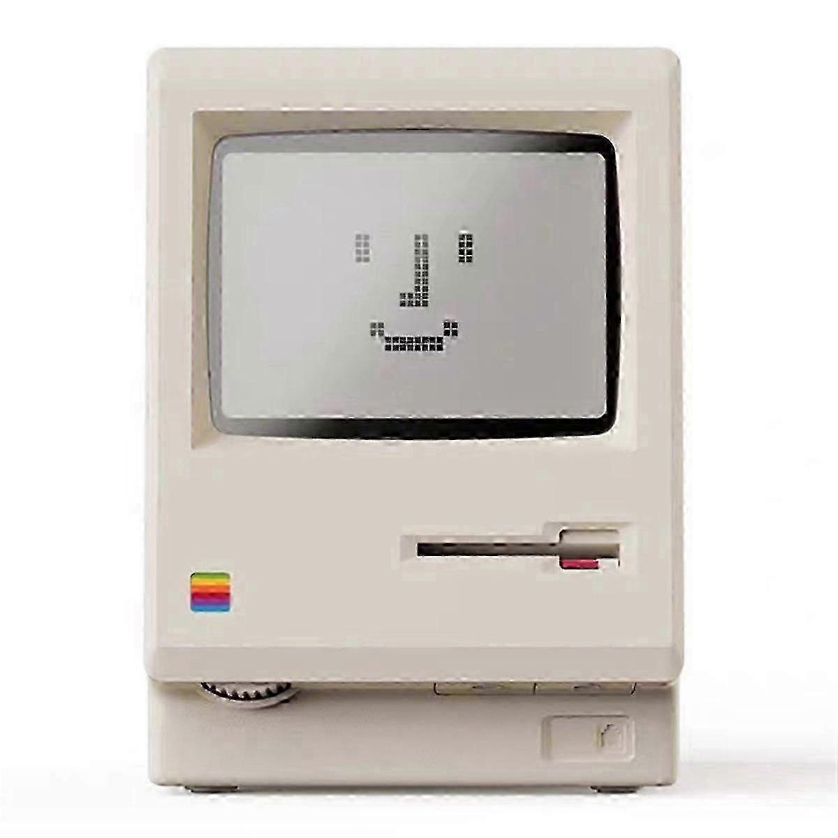 Robust Maclock retro clock. Creative alarm clock compatible with students. Alarm function. Desk decoration. Computer keyboard. High quality.
