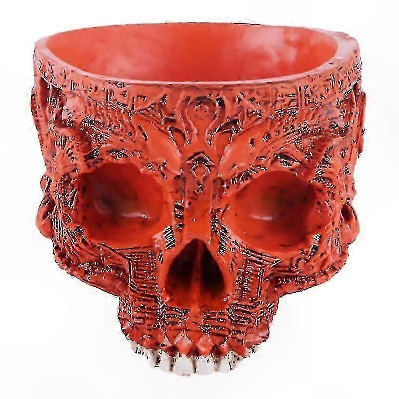 Single Ceramic Skull Planter Pot_HP