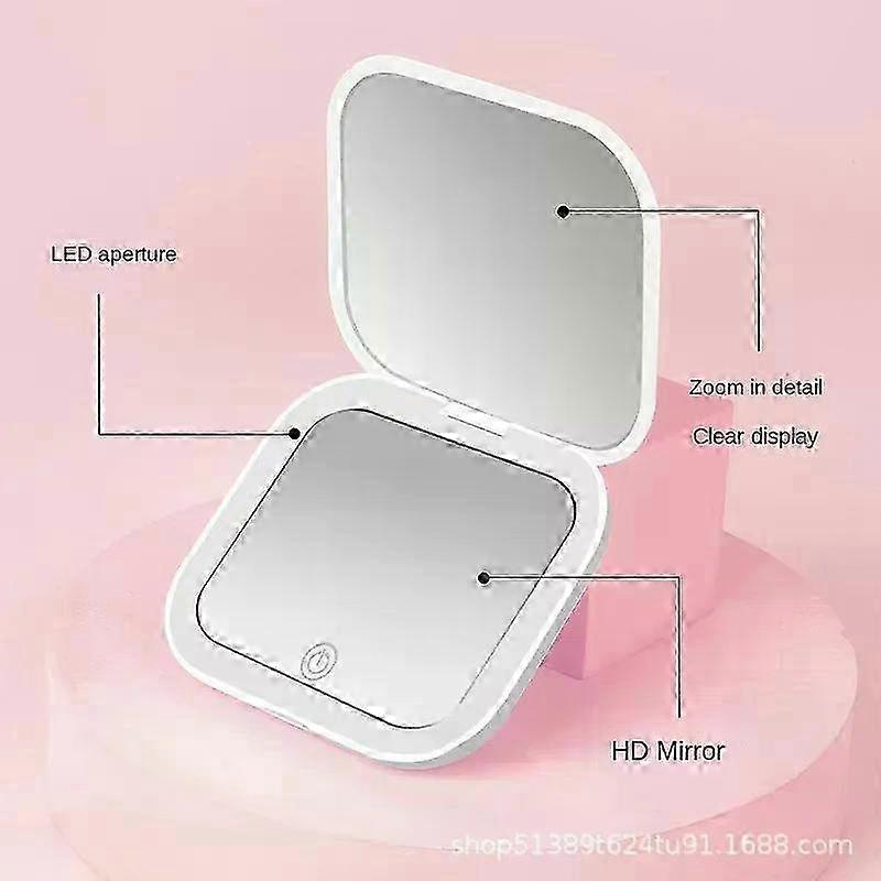 Foldable LED Lighted Magnifying Mirror