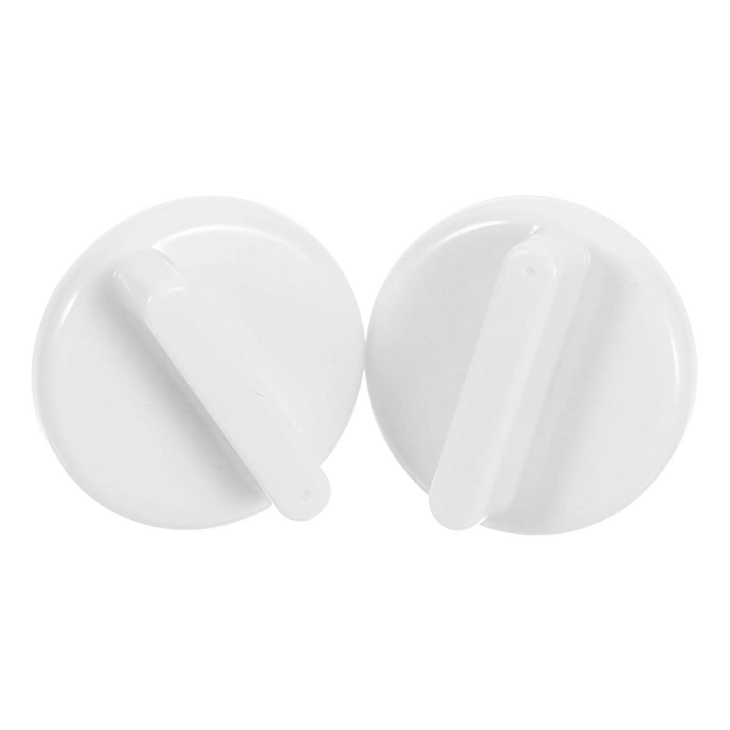 Freezer Thermometer Dial Switch Knob 2pcs ABS White