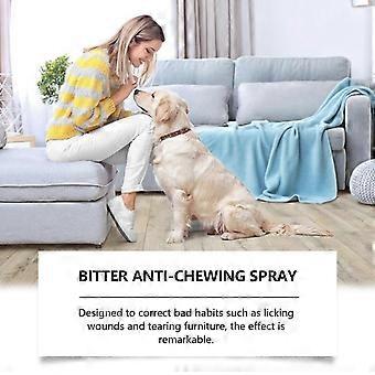 Bitter Anti Chew Spray for Dogs Puppies Natural Training Aid to Stop Chewing Biting Furniture Shoes