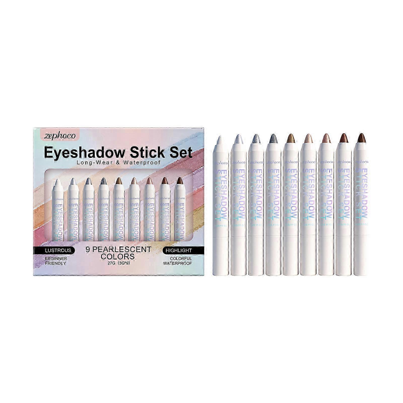 Delicate Glossy Eyeshadow Stick Pair