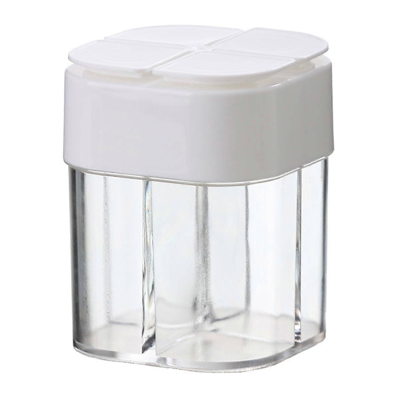 Transparent 4-Spice Refillable Jar