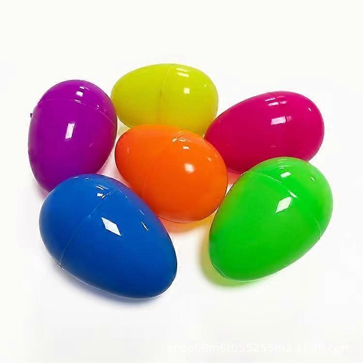 60 Pieces Plastic Easter Eggs Empty Surprise Eggs Hunt Assorted Color Mini Easter Eggs