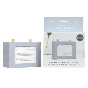 MEDITATION 90 Days Stress Reduction Scroll Box Healthy Fulfilled Life Gift Idea