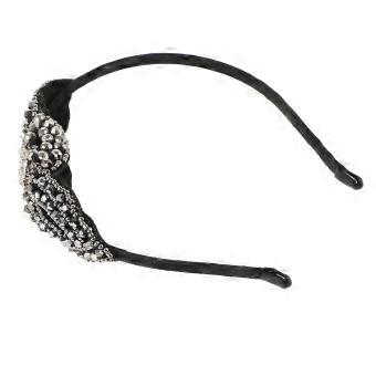 Rhinestone headband, bridal hair accessory, vintage crystal headpiece