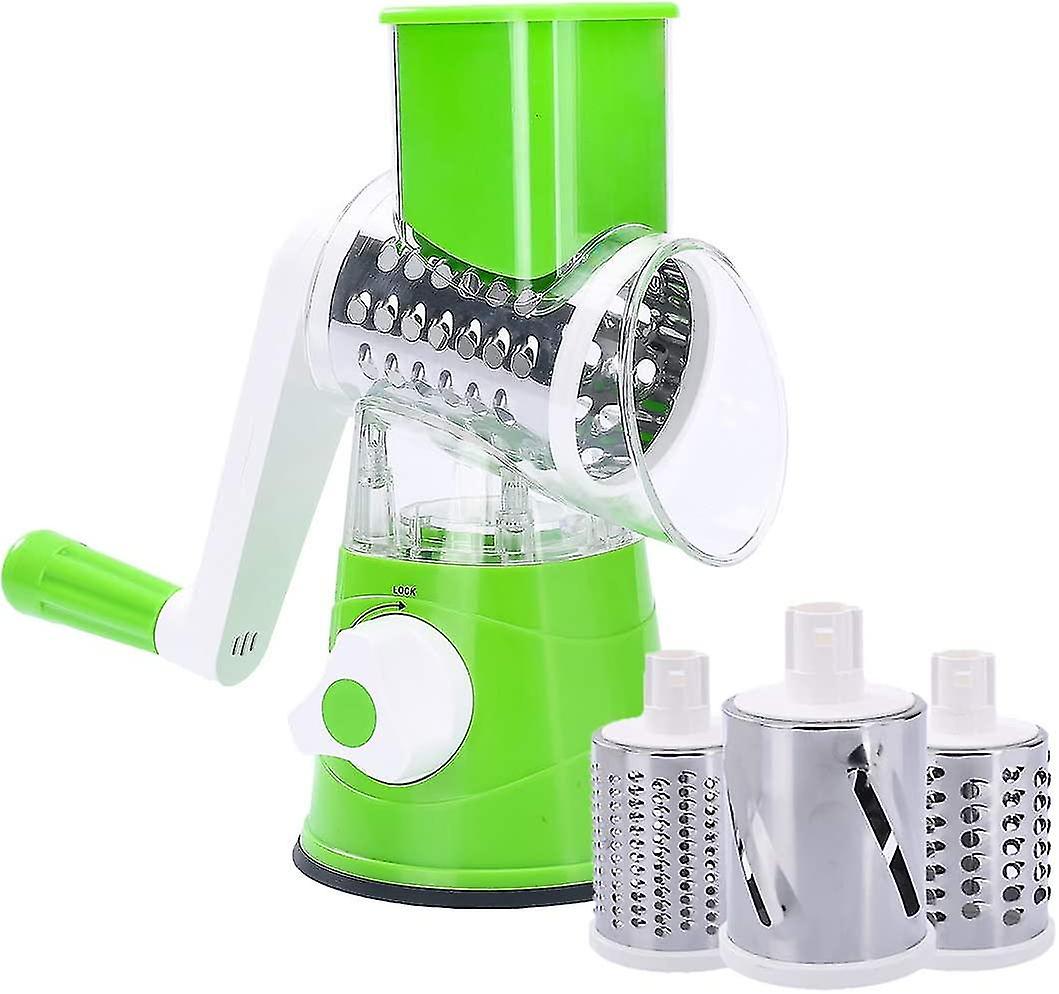 Vegetable And Fruit Cutting Machine, 3 In 1 Vegetable Slicer, Rotary Cheese