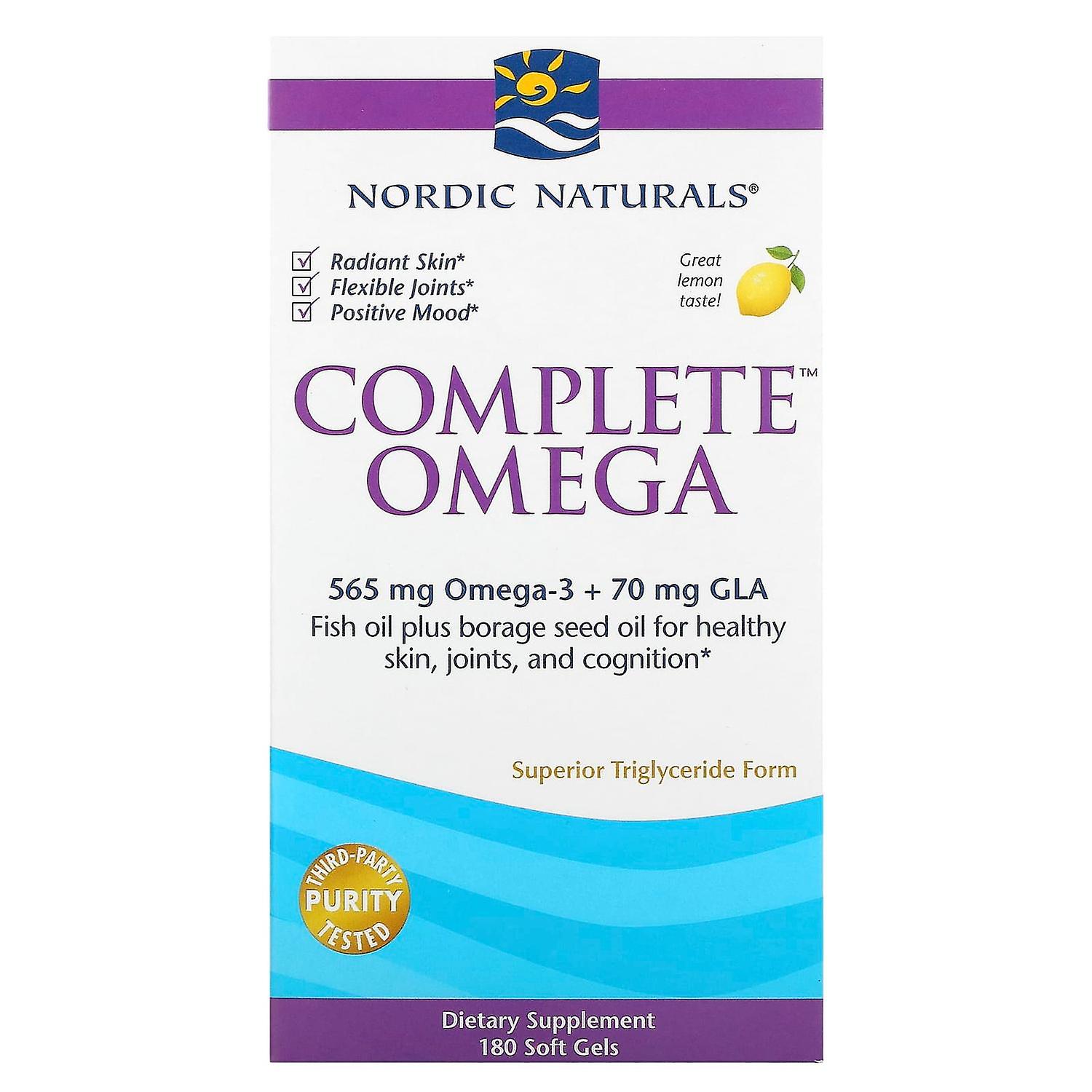 Nordic Naturals, Complete Omega, Lemon, 180 Soft Gels